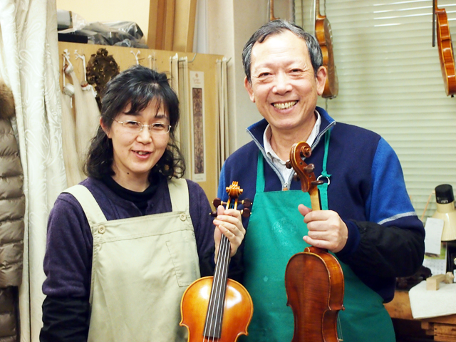 弦楽器トリオはバイオリン職人の店
